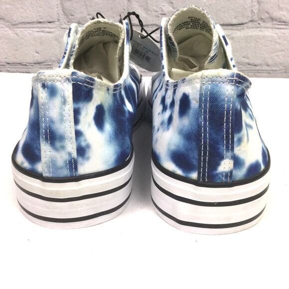C &C California Blue Tie Dye Platform Lace Up Fashion Sneaker Women's 11M - Picture 9 of 14